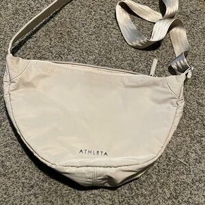 Athleta Cream Crossbody Bag